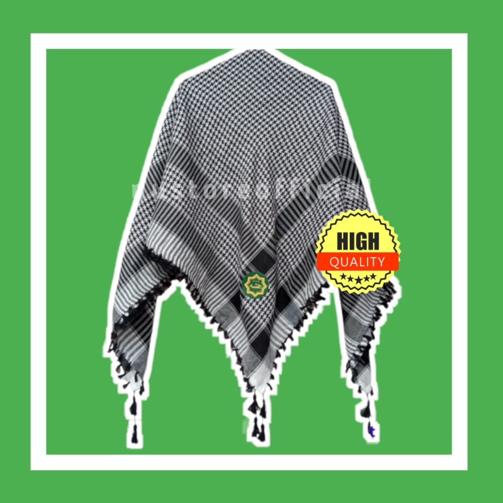 Sorban Kashmiri / Sorban Yaman / Sorban Kepala Dewasa / Surban Rumbai Penutup Syal / Surban Haji / S