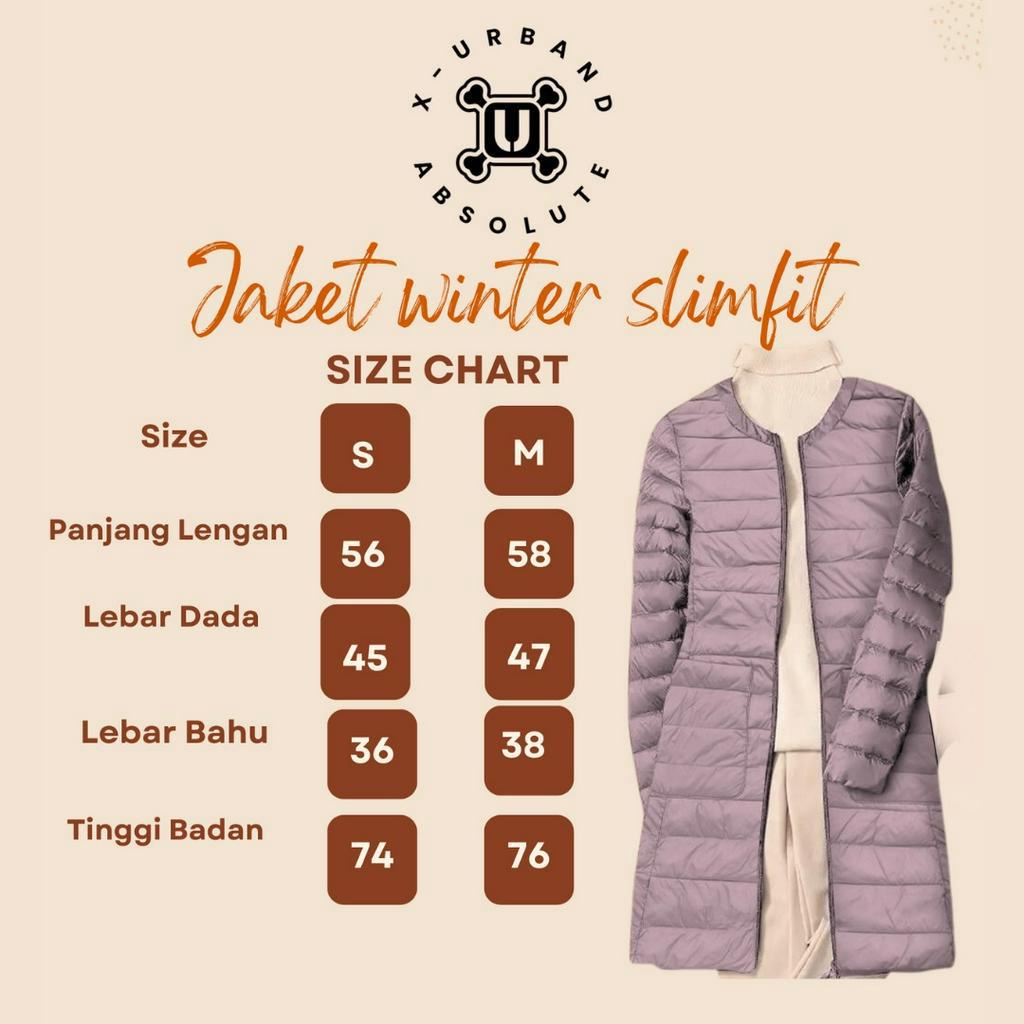 Dhozen - Jaket Parasut Wanita Winter Kembung Musim Dingin Tebal Ringan Windproof Bulu Angsa