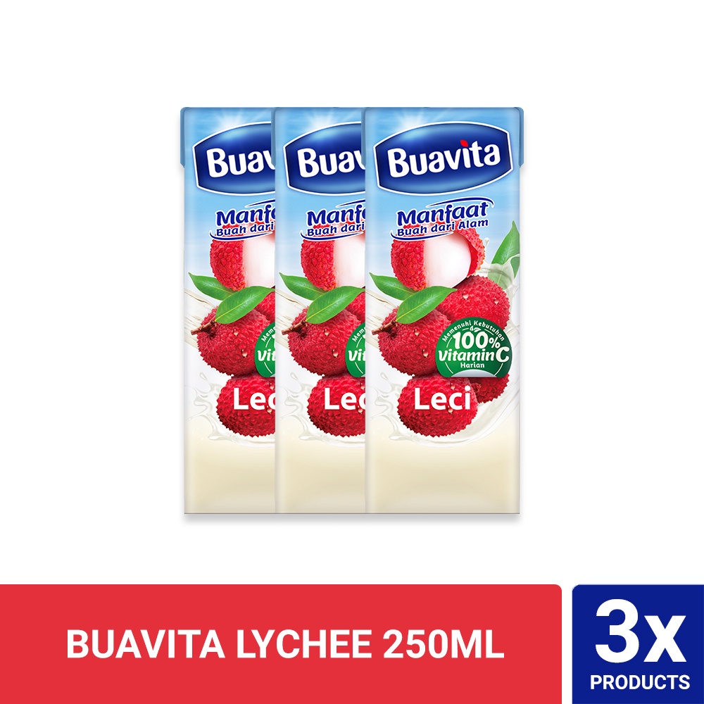 

Buavita Lychee 250ml Triplepack