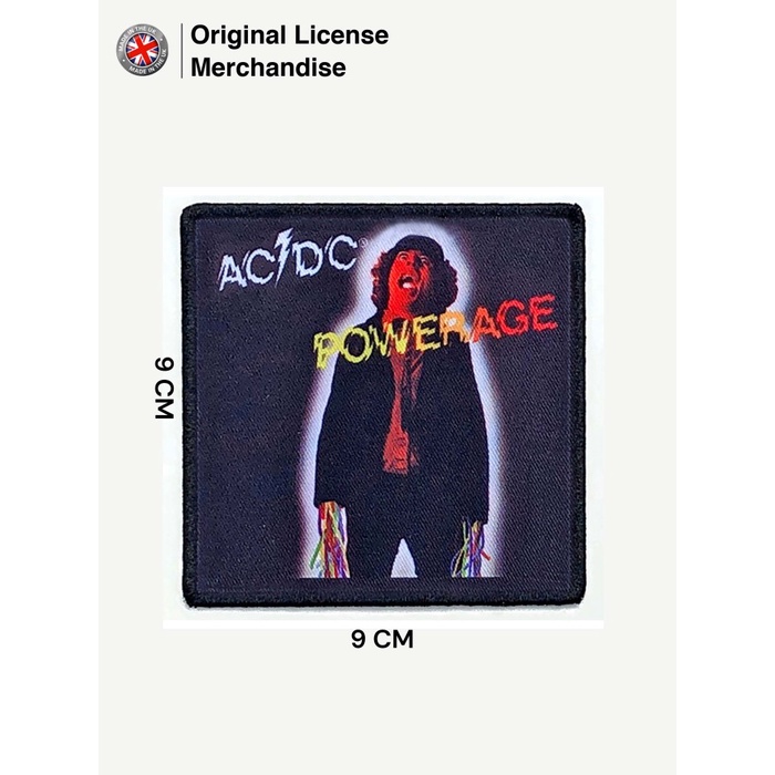 Badge Emblem Patch Logo Bordir Timbul Import Band Musik ACDC Powerage