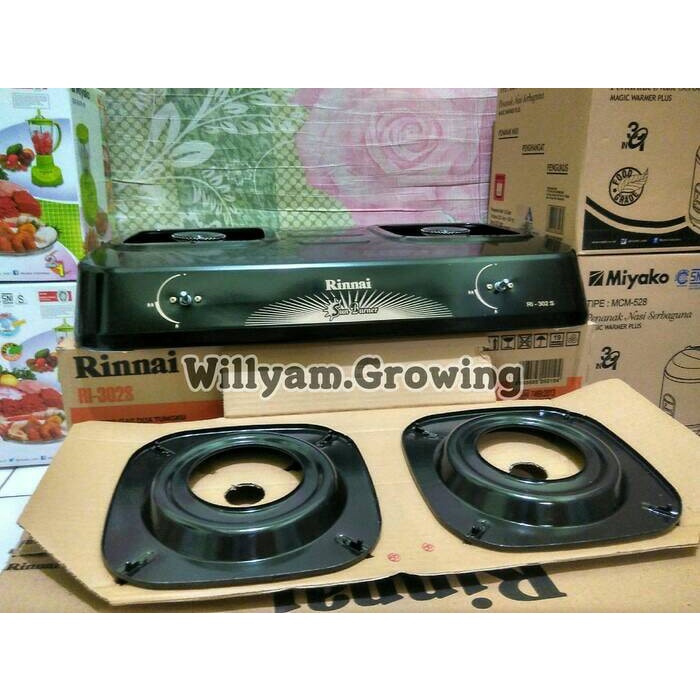 Rinnai RI-302S Kompor Gas 2 Tungku RI 302 S RI302S