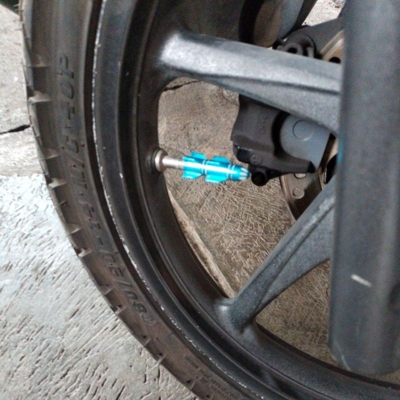 Tutup Pentil Ban Motor/Mobil Model ROKET APOLLO panjang SILVI VICKY