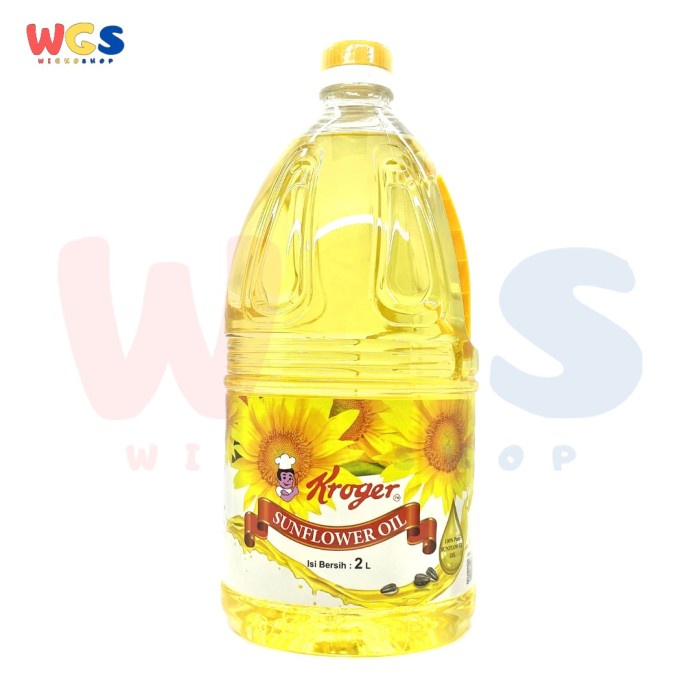 

Kroger Sunflower Oil 100% Pure 2 ltr - Minyak Biji Bunga Matahari