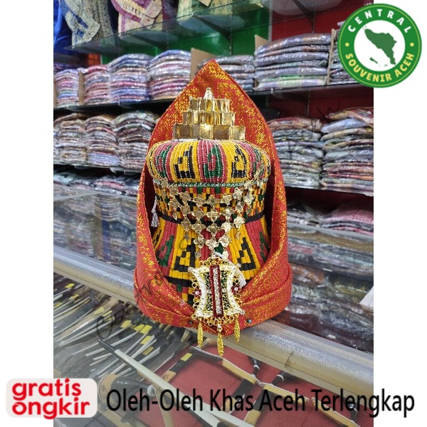 Topi pengantin pria Aceh komplit | kupiah meukeutop aceh