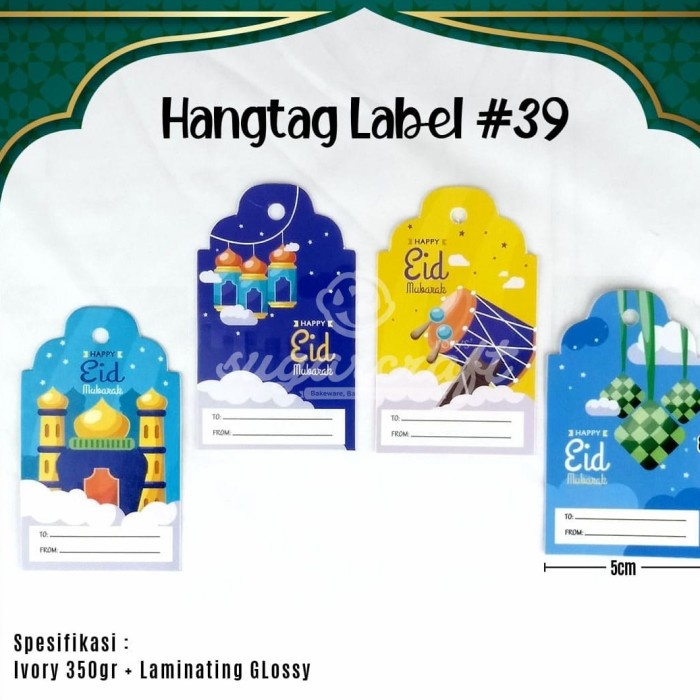 

Hangtag lebaran idul fitri label mix