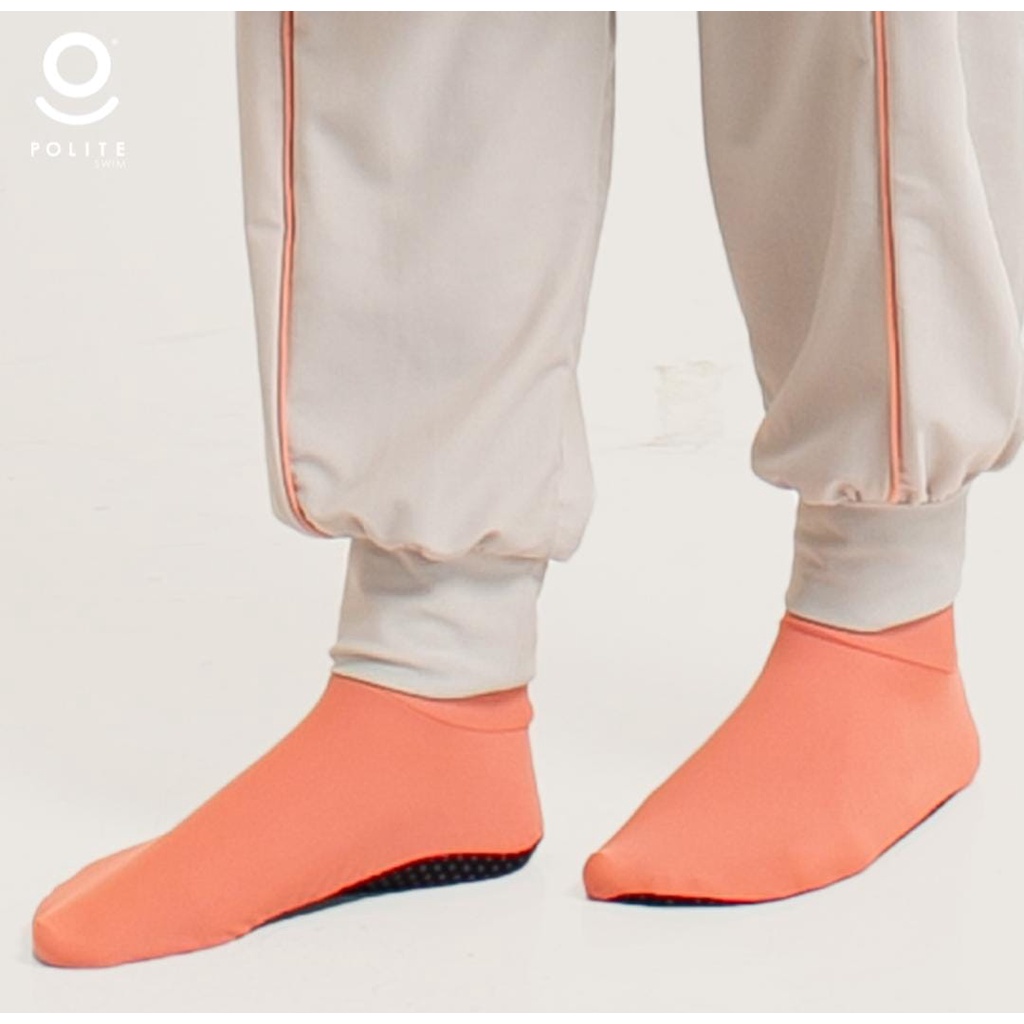 Swimming Socks ( Red Salmon ) by Polite Swim