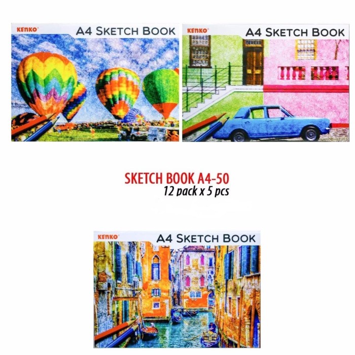 

Kenko Sketch Book / Buku Gambar SKB-A4-50 ( A4 50 Sheets )