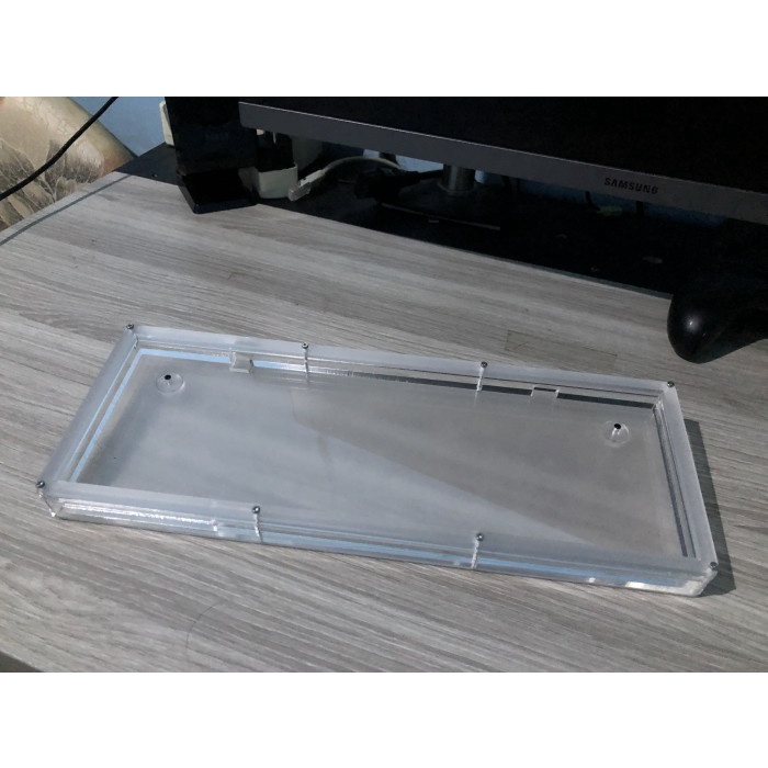 Custom Case Akrilik Keyboard Mechanical Vortex Series VX5 60% - Foam+plate