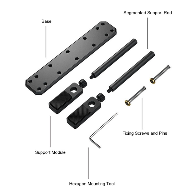 Zzz Braket Holder Kartu Grafis Aluminium Braket Penyesuaian Vertikal Horizontal