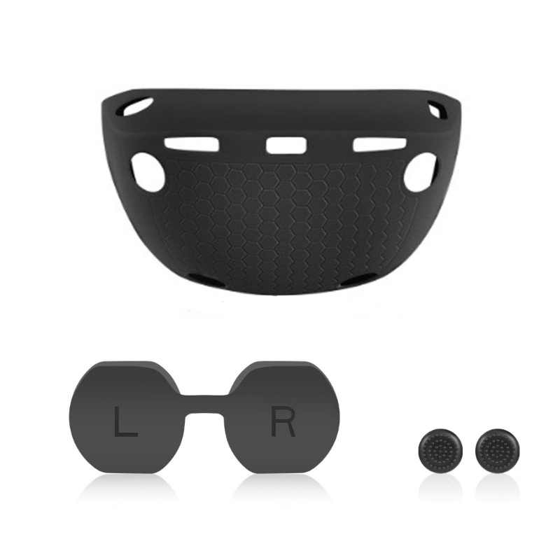 Bt Soft Silicone Cover Lens Caps Rocker Caps Untuk PS VR2 Headset Silikon Pelindung Lengan Set Aksesoris Pelindung