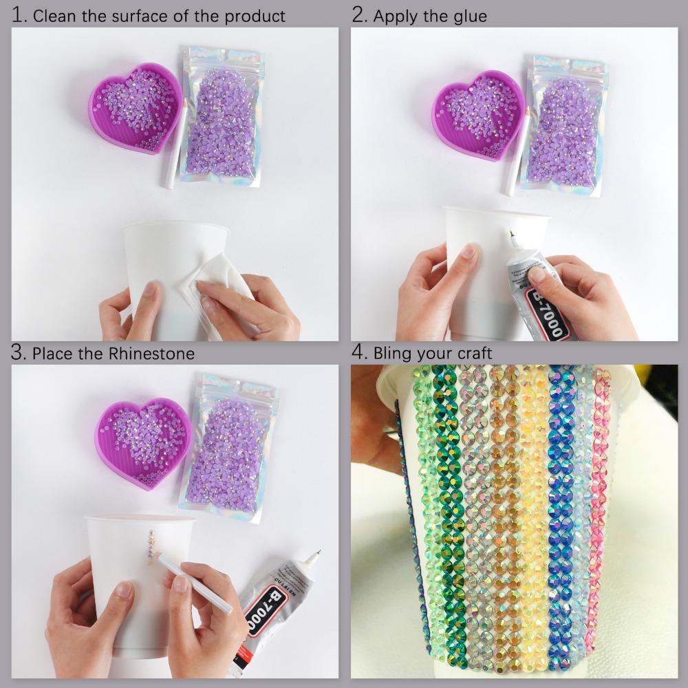 Fishstick Flat Back Rhinestone 3mm Warna Permen Bling Untuk Diy Nail Art Kaca Berlian Imitasi