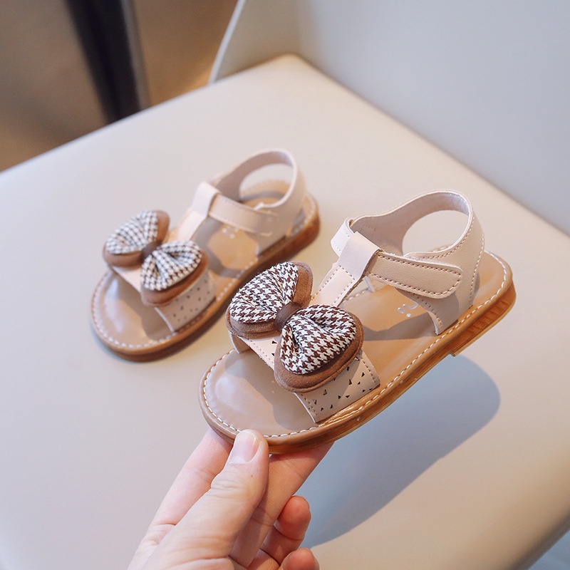 R230 NEW Sepatu sandal anak perempuan motif pita bulat kualitas premium