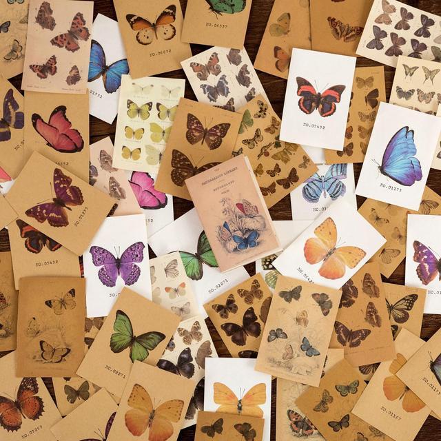 80pcs/lot Kertas Pertunjukan Waktu Junk Journal Scrapbooking Stiker Buku Sastra Vintage DIY Kertas Hias