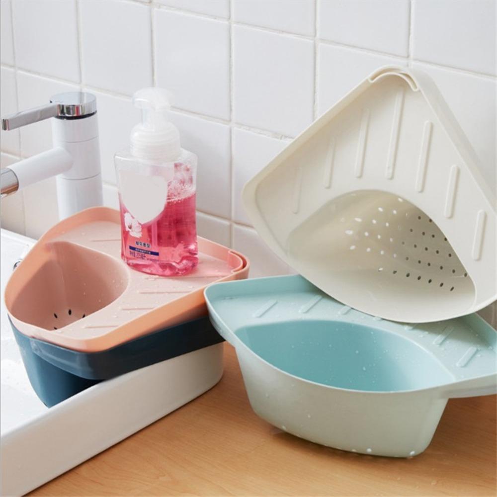 Fishstick Wastafel Drain Rack Creative Plastic Kitchen Filter Saringan Dipasang Sudut Multifungsi