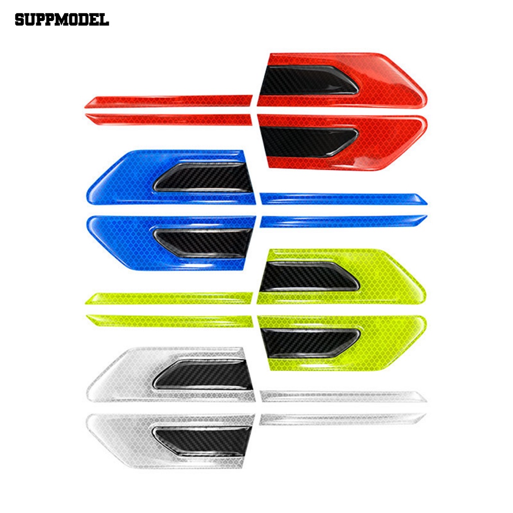 Suppmodel 1pasang Tape Reflektif Strip Tahan Aus Untuk Mobil 3D Stiker Stripe Reflektif Kuat Kecerahan Tinggi