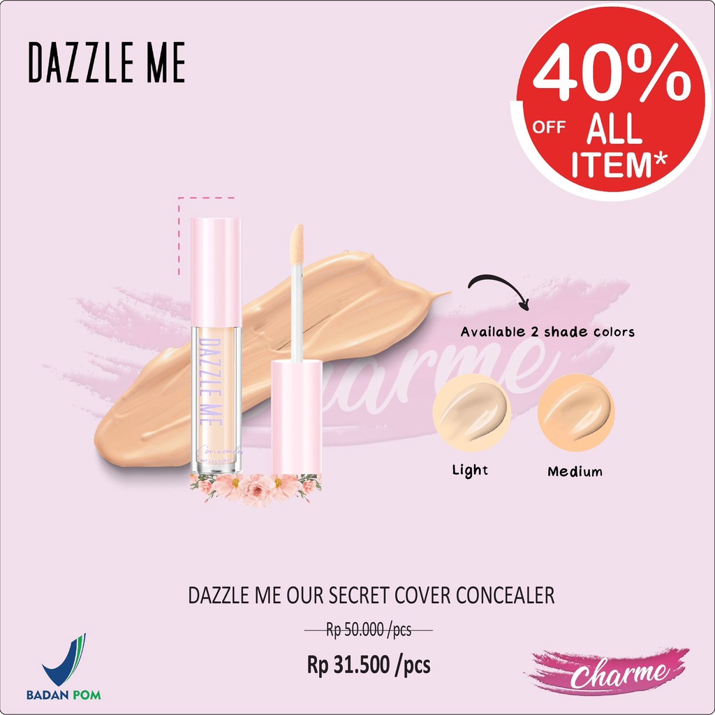 (READY &amp; ORI) DAZZLE ME OUR SECRET COVER CONCEALER BPOM