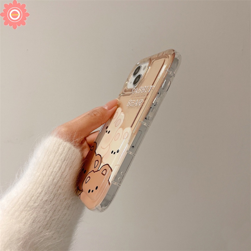 Cute Cartoon Good Friend Case For Redmi Note 11 10 8 11s 10s 9 Redmi 12C 9 10C A1 9T 9C NFC 10 10A 9A POCO F4 Lovely Rabbit Bear Soft TPU Shockproof Airbag Cover