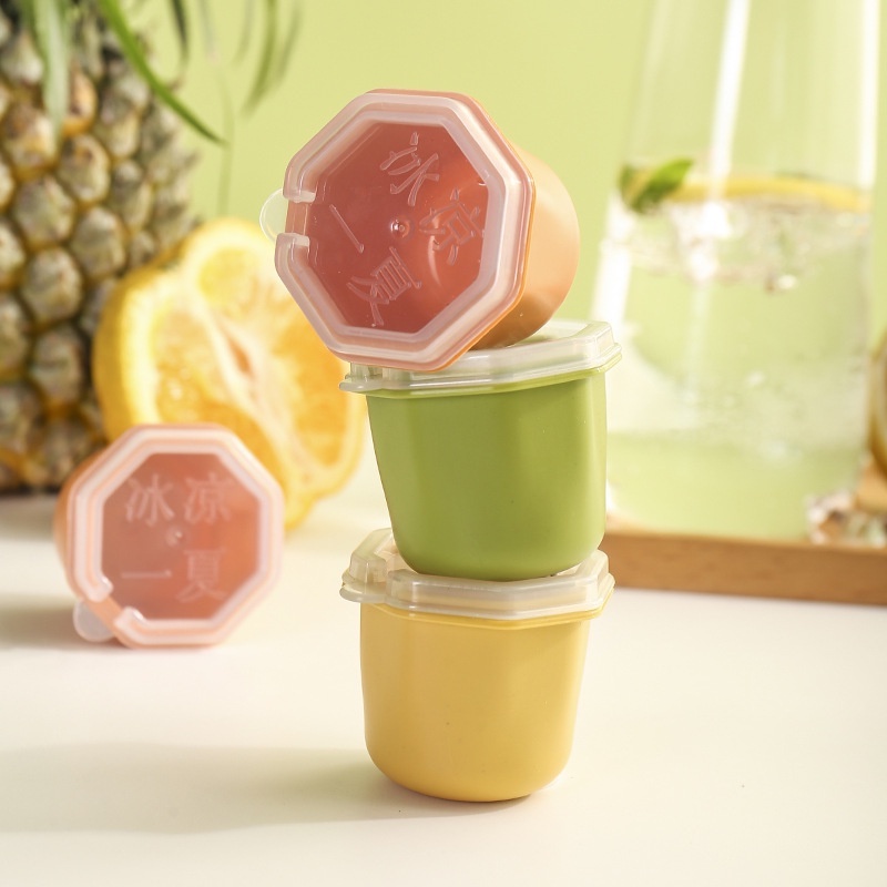 Summer Ice Popsicle Mold With Stick/ Easy Release Square Fruit Ice Cream Tray/Cetakan Es Batu Minuman Dingin Whiskey