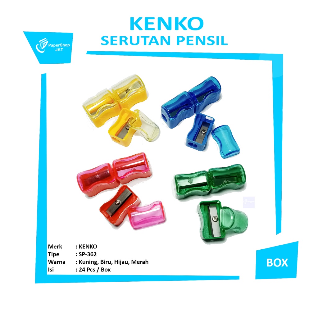 

KENKO - Pencil Sharpener - Serutan Pensil SP-362 - Box