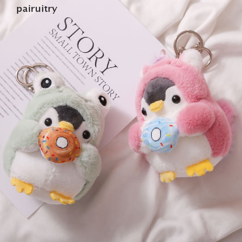 Prt Lucu Pinguin Boneka Kunci Gantungan Kunci Gadis Kartun Mobil Keyring Kawaii Wanita Tas PRT