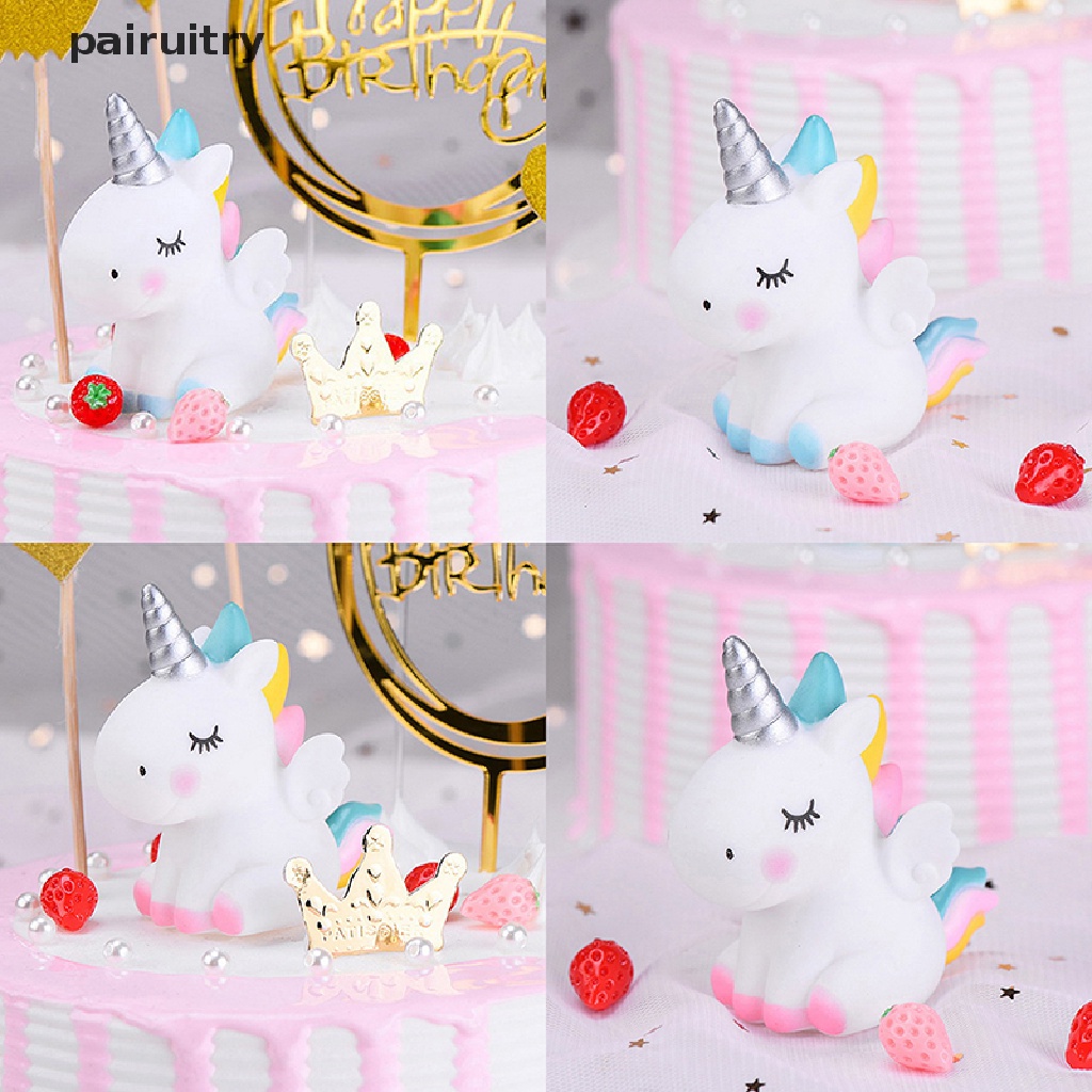 Prt Cute Horse Cake Topper Dessert Cupcake Decor Wedding Dekorasi Pesta Ulang Tahun Anak PRT