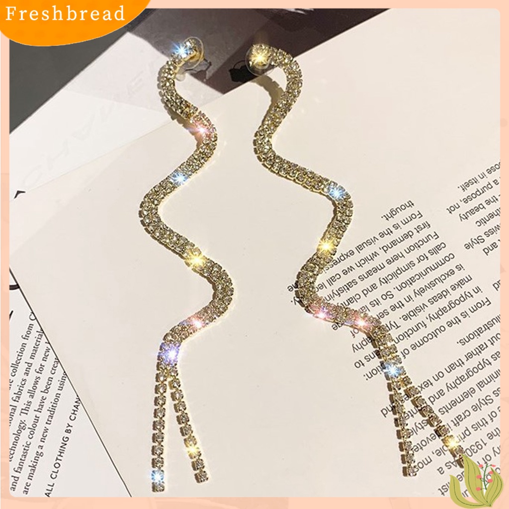 &lt; Freshbread &gt; 1pasang Ear Stud Berlebihan Hias Anting Stud Bentuk Ular Untuk Liburan