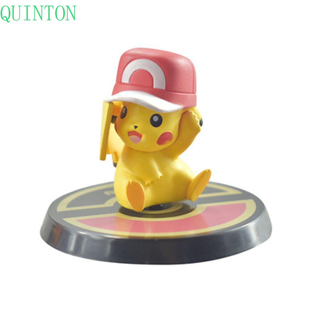 QUINTON 6Pcs/Set Pokemon Figure Collectible Model Toys Action Figure Mewtwo Charizard Venusaur Squirtle Charizard X PVC Pikachu