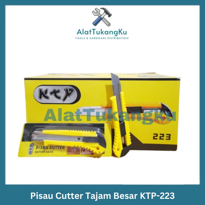 

Pisau Cutter Besar Murah KTP-223 Pisau cuter kater Tajam Alat Pemotong Dus Kertas