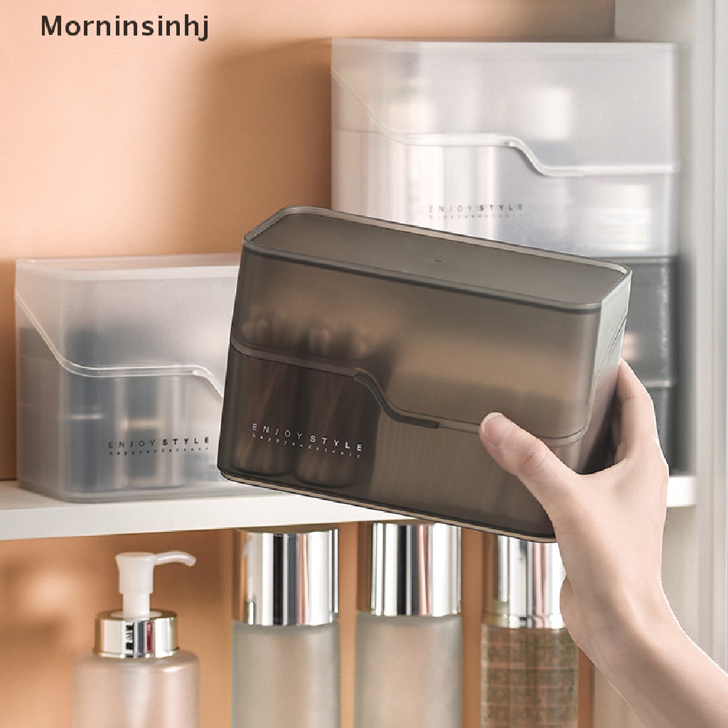 Mornin Kotak Penyimpanan Kosmetik Makeup Organizer Dengan 2laci Case Brush Lip Holder id