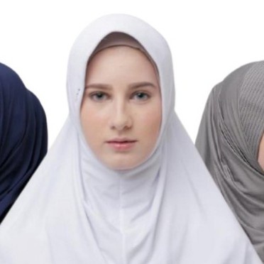 TERLARIS Hijab Instan Bergo Sekolah ZOYA Marsha HL Hitam Putih Cokpi Navy Abu K