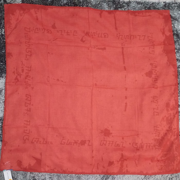 TERLARIS Kerudung Jilbab Hijab Kerudungan Segi Empat Motif Zoya Fatin S Scarf - Orange