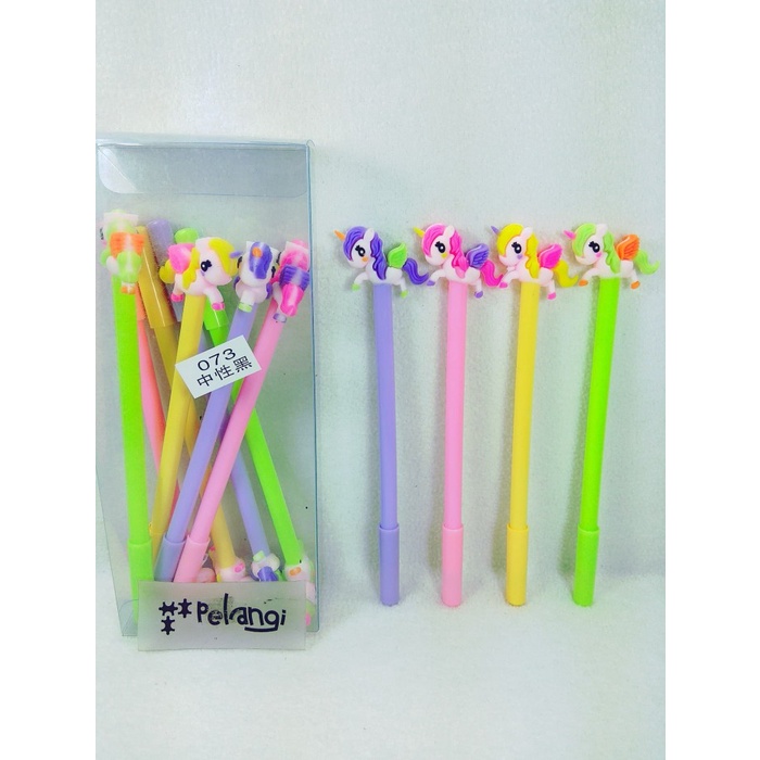 

Bolpen Gel Karakter Pony Terbang 073 isi 4 pcs