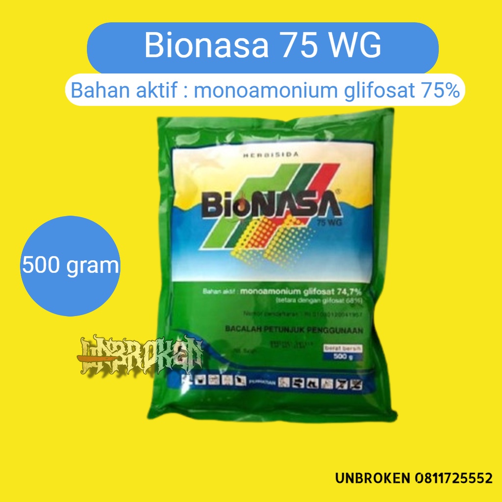 Racun Rumput / Herbisida Bionasa Bubuk 500gr 100% Asli (Efektif Dan Efisien Basmi Rumput)