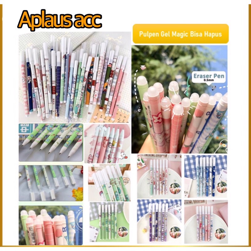 

Alat Tulis Pulpen Bisa Hapus Bolpoin Gel Erasable Pen Motif Karakter Lucu