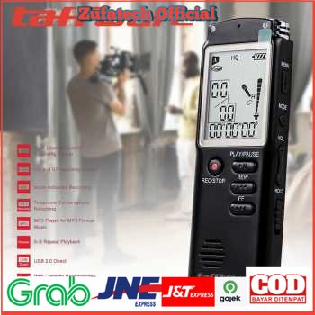 Taffware Perekam Suara Digital Voice Recorder 8GB - T60 - Black - OMSKGYBK