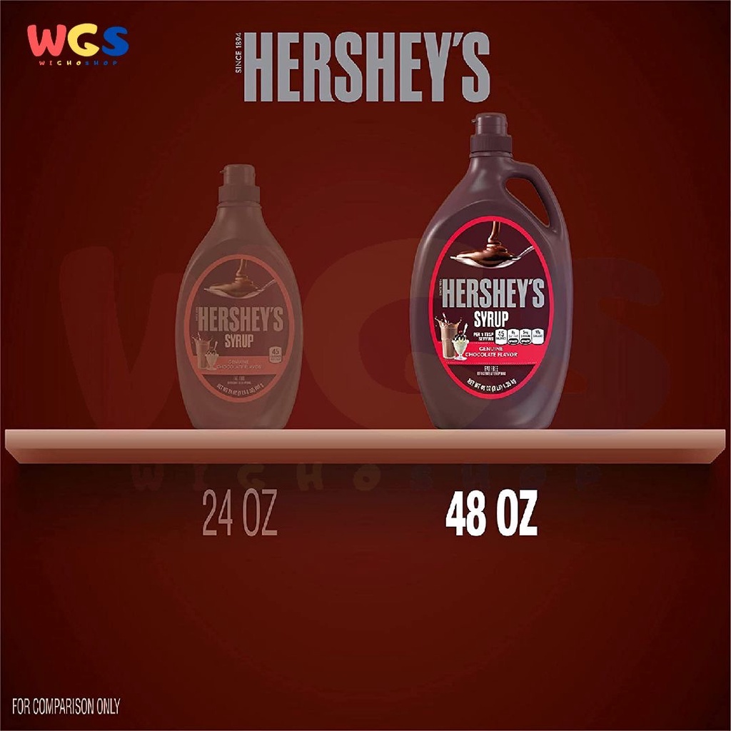 Hershey's Syrup Chocolate Genuine Flavor Fat Free 48oz 1.36kg