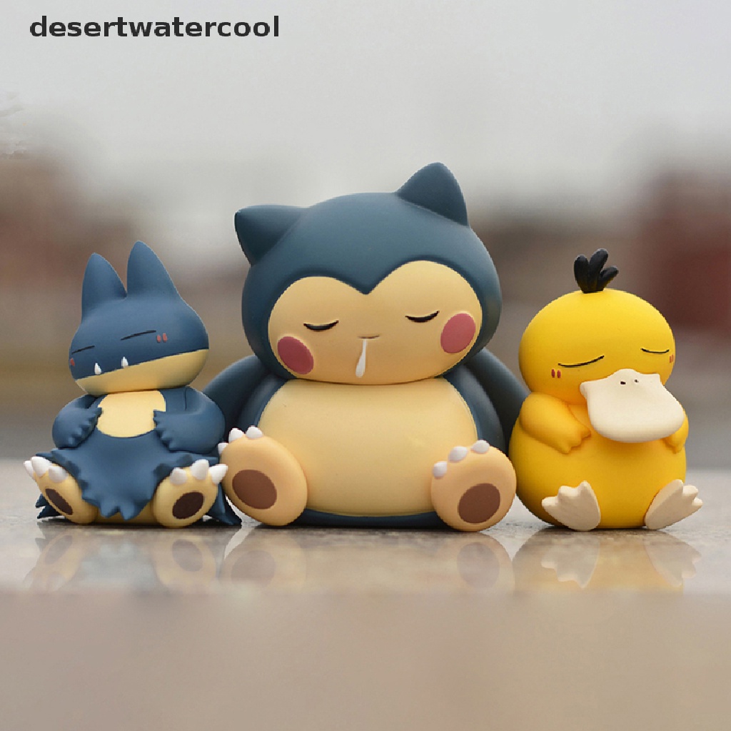 Deid 1Pc Pokemon Psyduck Bulbasaur Snorlax Anime Figure Kawaii Figure PVC Model Mainan Martijn