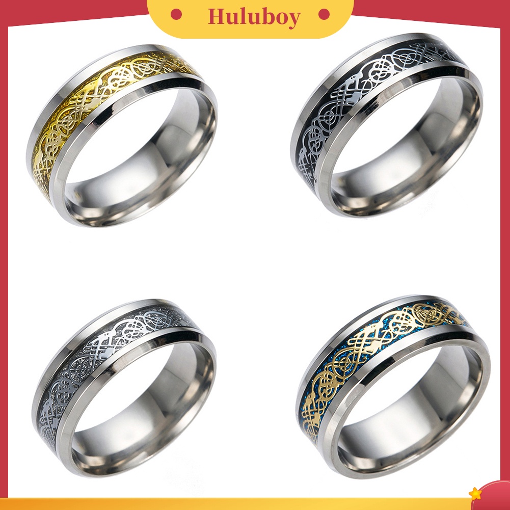 {Ready Stock} Bergaya Pria Baja Titanium Permukaan Halus Pernikahan Band Jari Cincin Perhiasan Hadiah