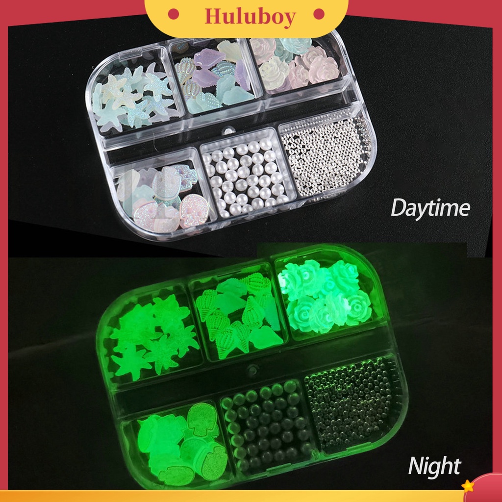 {In Stock} 1kotak Hiasan Kuku Tampilan Realistis Efek Visual Mengkilap Bentuk Kreatif Mudah Diterapkan 6kisi Camelia Pesona Kuku Palsu Manicure Decor Perlengkapan Kuku