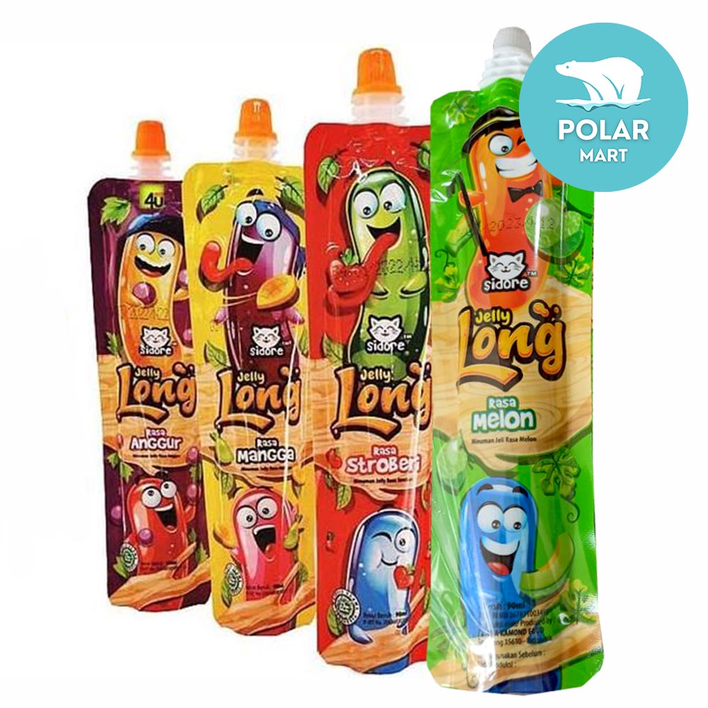 

[Cab. Cimahi] Sidore Jelly Long Drink Buah Variasi Rasa Anggur, Mangga, Melon, Strawberry 90 mL