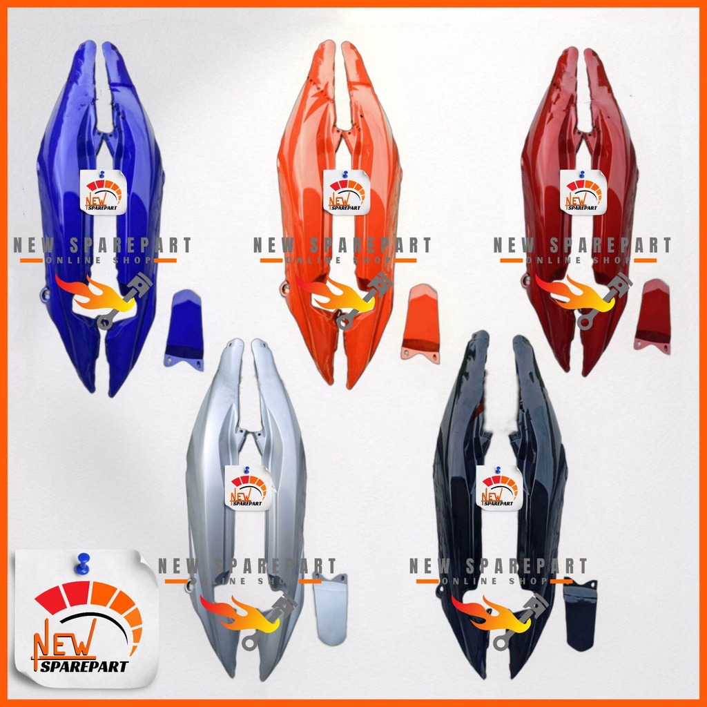 Body Belakang Kanan Kiri Jupiter Z New Burhan / Body Jupiter Z New Burhan Warna Merah Hitam Biru Ora