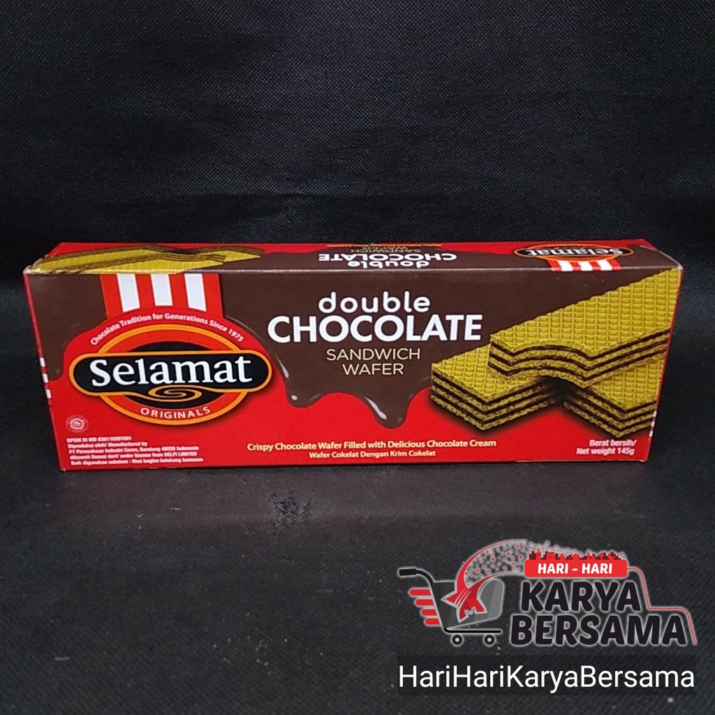 

SELAMAT WAFER DOUBLE CHOCOLATE 145GR