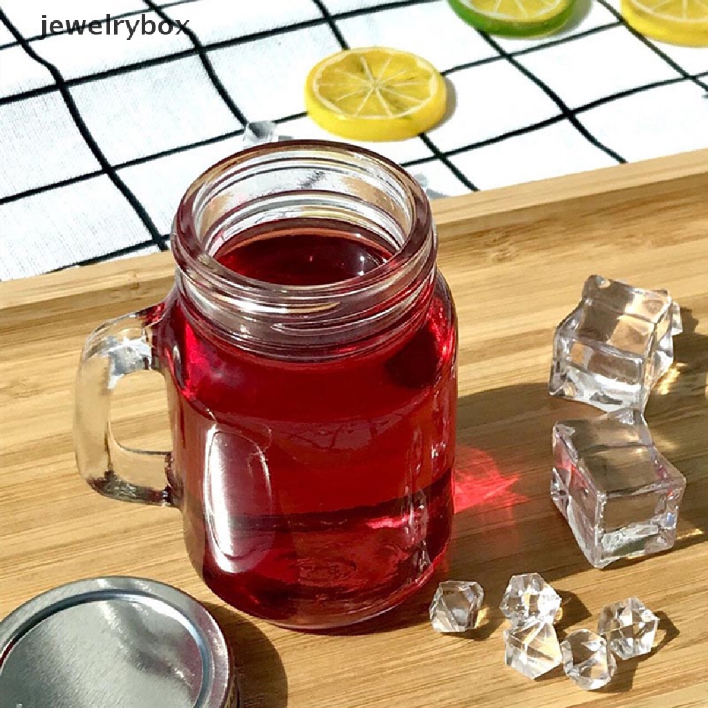 [jewelrybox] Botol Kaca Bumbu Piknik35 /120Ml Jar Madu Kaca Transparan Dengan Tutup Butik
