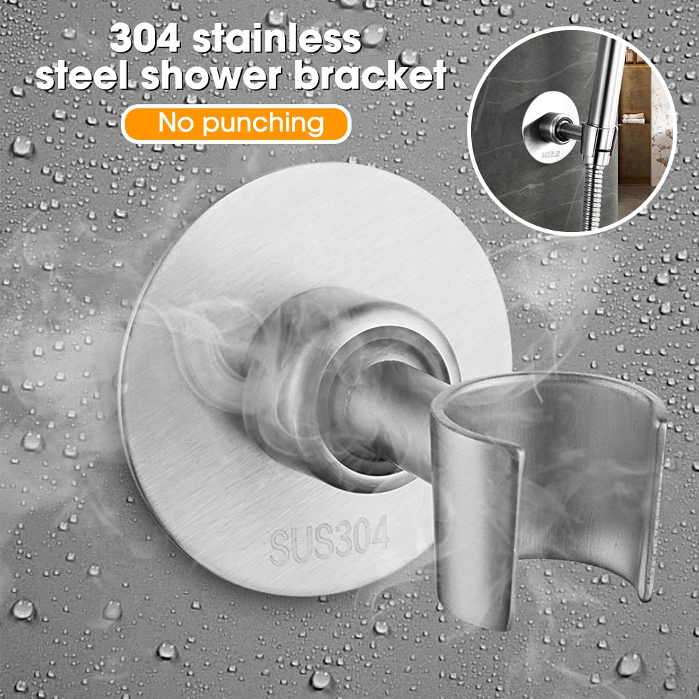 Bracket Shower Heavy Duty Awet360°Adjustable Handheld Shower Head Holder Universal Shower Head Holder Stainless Steel Kamar Mandi Mudah Menginstal Shower Head Holder Dengan Sekrup