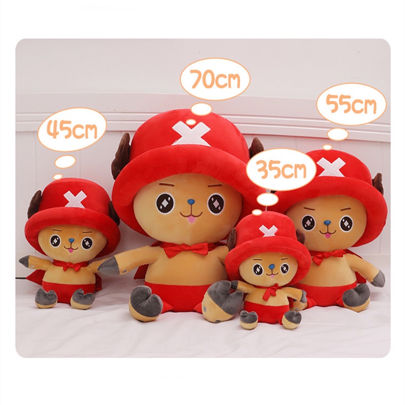 35cm 45CM Anime One Piece Chopper Mainan Mewah Boneka Bantal Lembut Stuffed Toy Untuk Ulang Tahun Anak