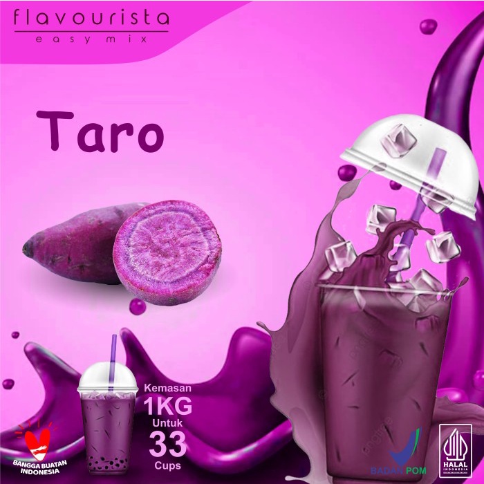 

[Minuman Bubuk Aneka Rasa] Flavourista Easy Mix - Bubuk Minuman Rasa Taro 1000 gram