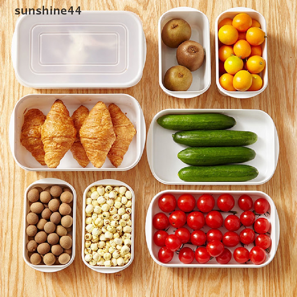 Sunshine Timbangan Kulkas Fresh Keeping Box Dapur Makanan Buah Daging Pembekuan Organizer Wadah Kotak Penyimpanan Anti Bocor ID