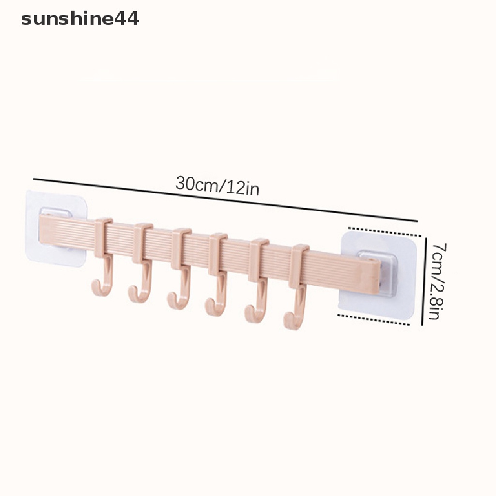 Sunshine Kitchen Storage Hook Lemari 6kait Rak Penyimpanan Organizer Rumah ID