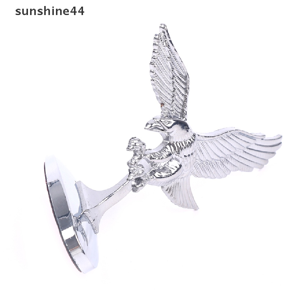 Sunshine Penutup Depan Mobil Chrome Kap Dekorasi Lencana 3D Emblem Angel Eagle Untuk Auto Car ID