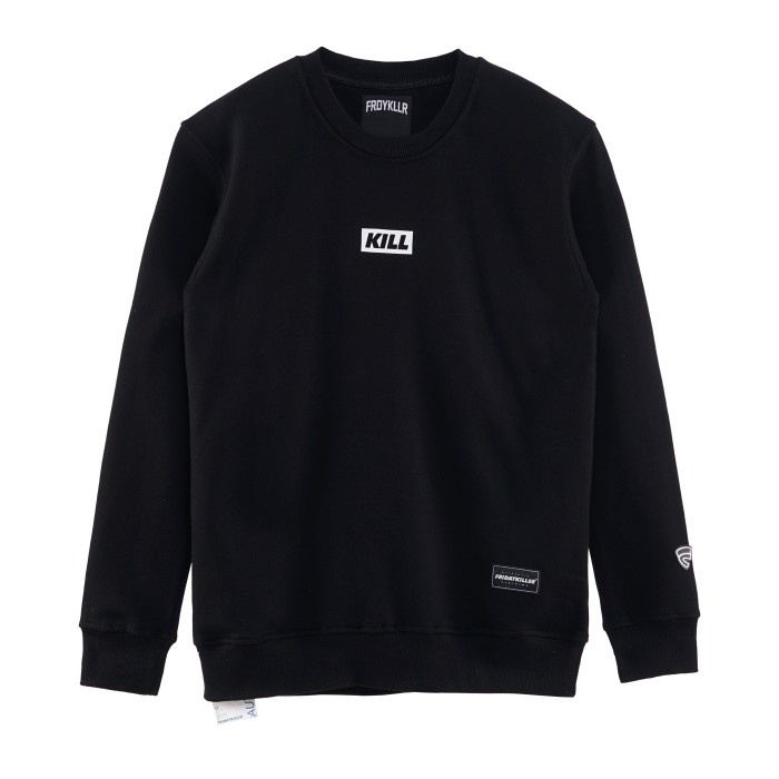 SWEATER FRIDAY KILLER | KILL BOX BLACK CREWNECK